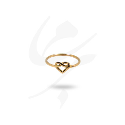 انگشتر طلا قلب گره بی نهایت کد RNG10192